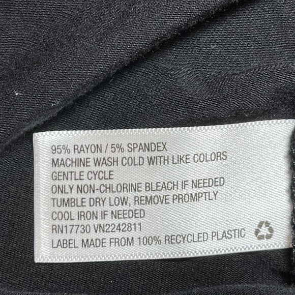 Mossimo Supply Co. | Black Surplice Long Sleeve Top | XS - Picture 6 of 6